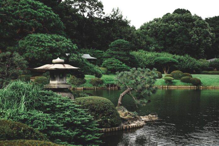 japanese zen garden landscape