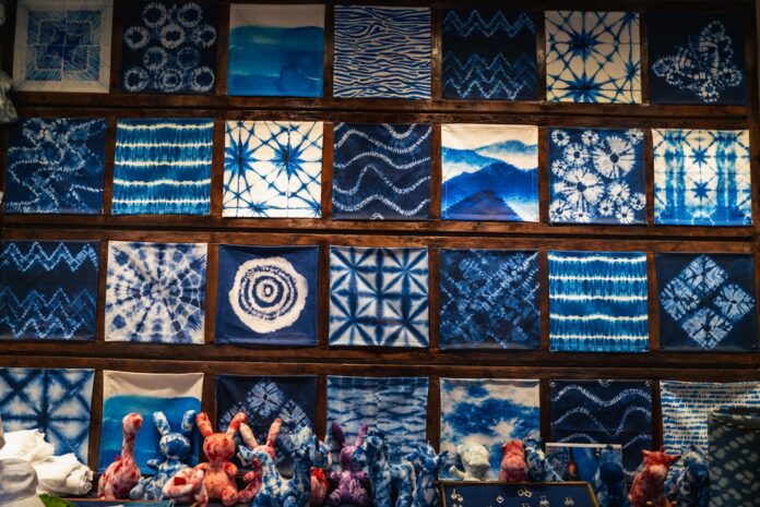 japanese indigo dye fabric