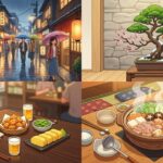 居酒屋で楽しむ日本語と料理