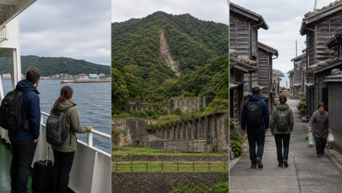 A Sado Island slow journey links the ferry crossing, Aikawa mining landscape and respectful walking through Shukunegi's wooden-house lanes.