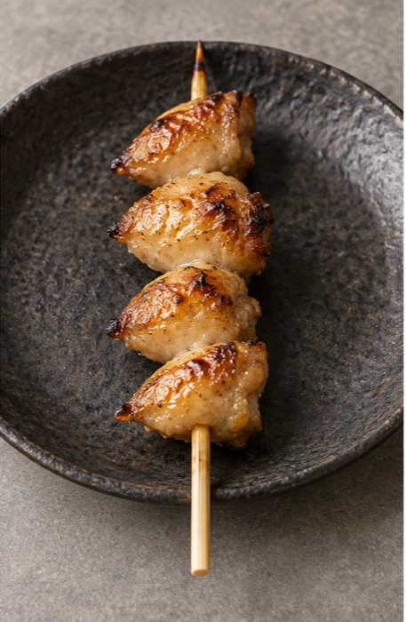 饱满油润的鸡尾部串(ぼんじり/bonjiri)示意图